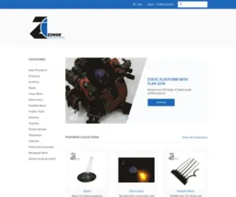 Zinge.co.uk(Zinge Industries) Screenshot