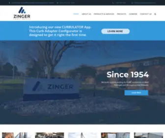 Zingersheetmetal.com(Zinger Sheet Metal) Screenshot