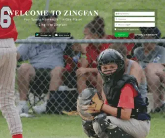 Zingfan.com(Sports Team App) Screenshot