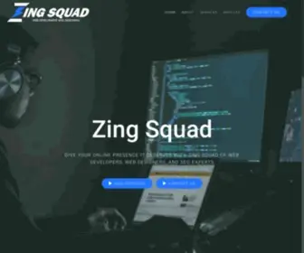 Zingsquad.com(Web Design and Development) Screenshot