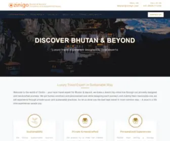 Zinigo.com(Luxury travel expert for Bhutan luxury travel expert in bhutan Private Luxury Travel In Bhutan) Screenshot