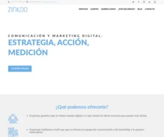 Zinkdo.com(Zinkdo es una agencia de marketing y comunicación online de Barcelona) Screenshot