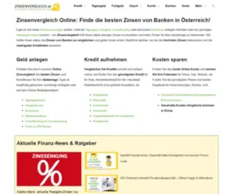 Zinsenvergleich.at(Zinsenvergleich Online) Screenshot