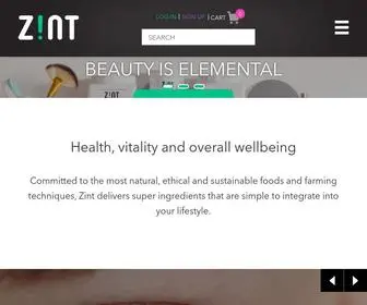 Zintnutrition.com(ZINT Nutrition) Screenshot