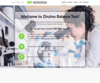 Zinzinotest.com(Zinzino) Screenshot