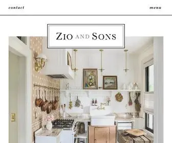 Zioandsons.com(Zio and Sons) Screenshot