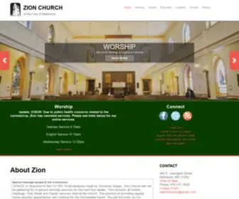 Zionbaltimore.org(Zion Church of the City of Baltimore) Screenshot