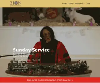 Ziondc.org(Zion Baptist Church) Screenshot