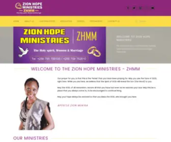 Zionhopeministries.com(Zion Hope Ministries) Screenshot