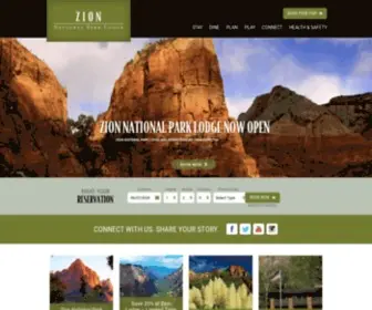 Zionlodge.com(Lodging in Zion National Park) Screenshot
