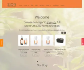 Zionmedicinals.com(Zion Medicinal) Screenshot