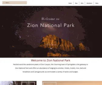Zionpark.com(Zion National Park) Screenshot