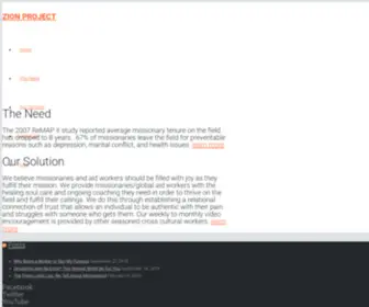 Zionproject.org(Zion Project) Screenshot