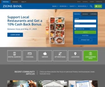 Zionsbank.com(Zions Bank) Screenshot