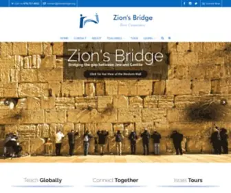 Zionsbridge.org(Connection to Israel) Screenshot