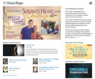 Zionshope.org(Zion's Hope) Screenshot