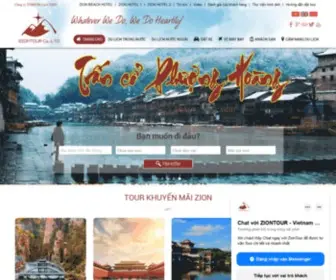 Ziontour.com.vn(Chuyên tour Đài Loan) Screenshot