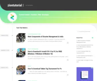 Ziontutorial.com(Tech That Matters) Screenshot