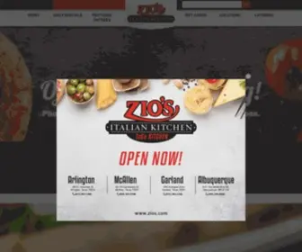 Zios.com(Italian food) Screenshot