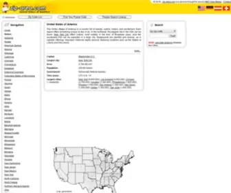 Zip-Area.com(ZIP codes ✉ United States of America (USA)) Screenshot