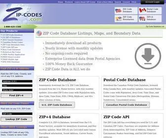 Zip-Codes.com(ZIP Code Database list & Demographics) Screenshot
