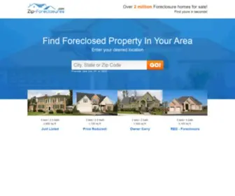 Zip-Foreclosures.com(Search Local Foreclosures For Sale Free) Screenshot