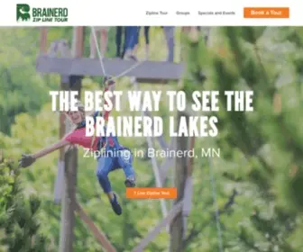 Zipbrainerd.com(The thrilling Brainerd Zipline Tour) Screenshot