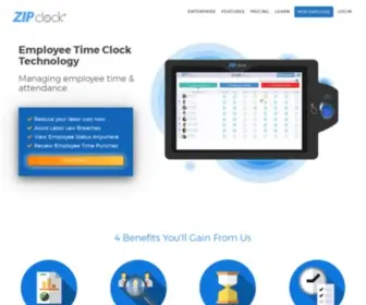 Zipclock.com(Zipclock) Screenshot