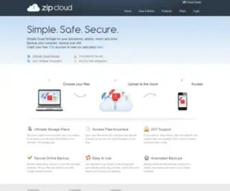 Zipcloud.com(Online Backup) Screenshot