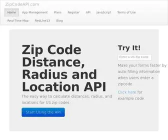 Zipcodeapi.com(Zip Code Distance) Screenshot