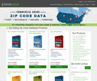 Zipcodedownload.com(Licensed Zip Code Data) Screenshot