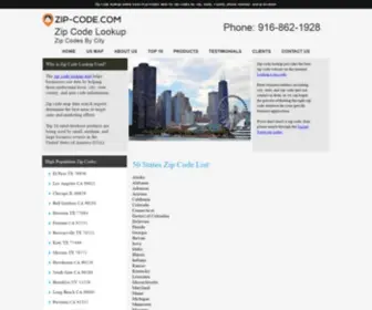 Zipcodelist.org(Zip Code List (TM)) Screenshot