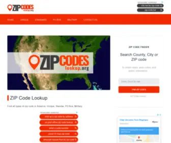 Zipcodeslookup.org(ZIP Code Lookup) Screenshot