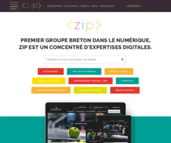 Zip.fr(Agence Web Brest) Screenshot