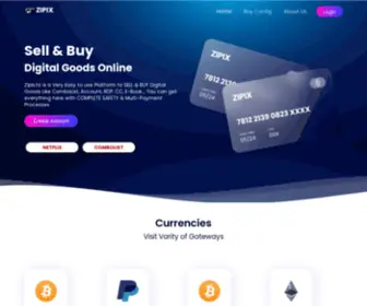 Zipix.to(Sell & Buy Digital Goods Online) Screenshot