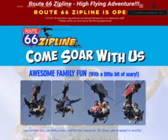 Ziplineroute66.com(ROUTE 66 ZIPLINE) Screenshot