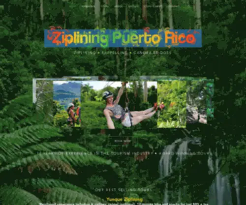 Zipliningpuertorico.com(Ziplining Puerto Rico) Screenshot