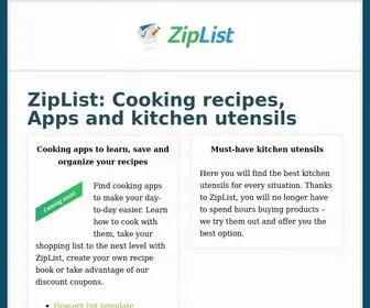 Ziplist.com(Cooking recipes) Screenshot