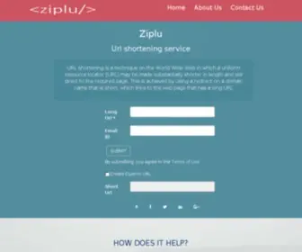 Zip.lu(URL Trimmer) Screenshot