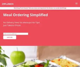 Ziplunch.com(Redefining Corporate Catering in Toronto with Exceptional Food Programs for the Modern Workplace) Screenshot