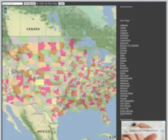 Zipmap.net(United States Zip Code Boundary Map (USA)) Screenshot