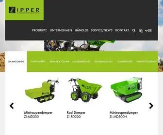 Zipper-Maschinen.at(ZIPPER Maschinen GmbH .VOLL IM GRÜNEN BEREICH) Screenshot