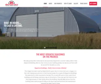 Zipperlock.com(Steel building constructers in Alberta) Screenshot