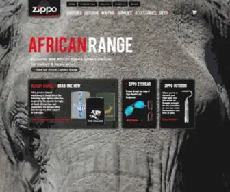 Zippo.co.za(Zippo South Africa) Screenshot