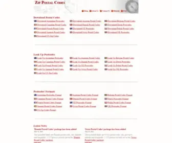 Zippostalcodes.com(Zip Postal Codes) Screenshot