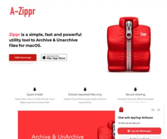 Zippr.app(Top Free Archive & Unarchiving Software for macOS) Screenshot