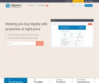 Zippserv.com(S First Real Estate Risk Assessment Firm) Screenshot