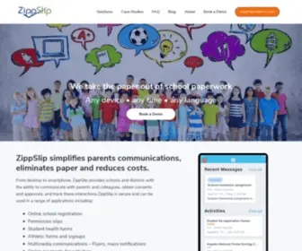 Zippslip.com(Online School Registration) Screenshot
