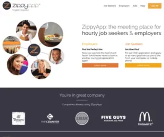 Zippyapp.com(The meeting place for hourly job seekers and employers. ZippyApp) Screenshot