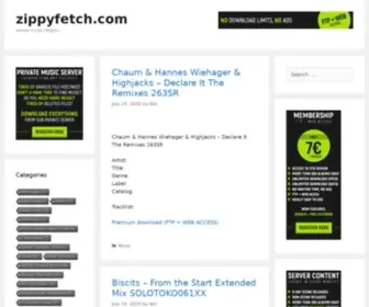 Zippyfetch.com(Where music begins) Screenshot